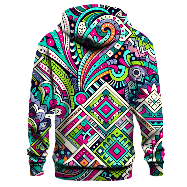 Vibrant Paisley Groove Hoodie