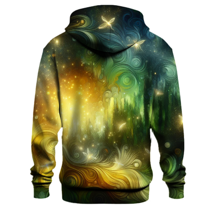 Forest Fireflies Tie-dye Design Hoodie