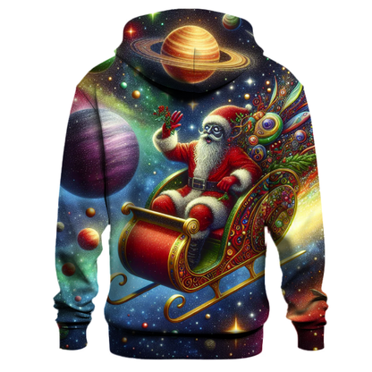 Santa Claus in Outer Space Hoodie