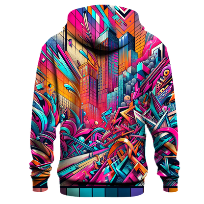 Vibrant 80s Graffiti Hoodie