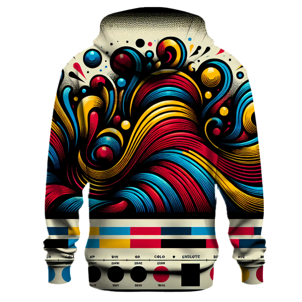 Vibrant Music Waves Hoodie