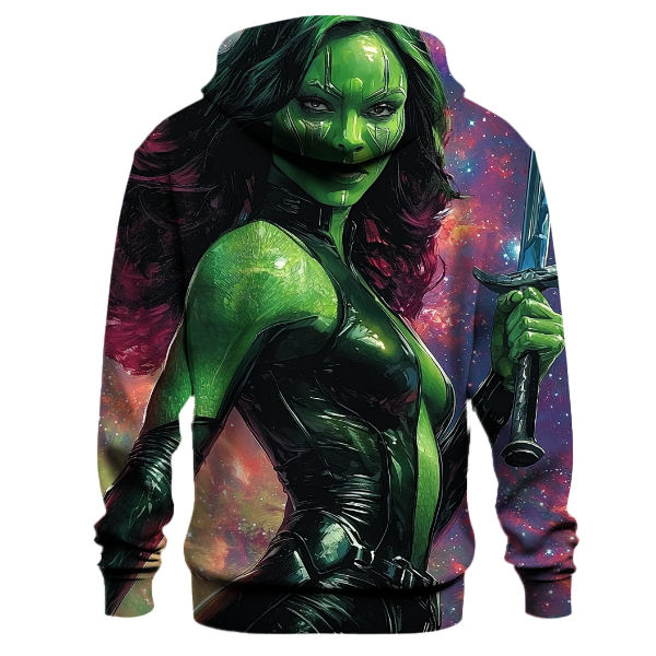 Zoe Saldana The Fearless Guardian of Gamora Hoodie