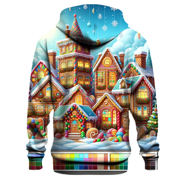 Whimsical Gingerbread Town Hoodie