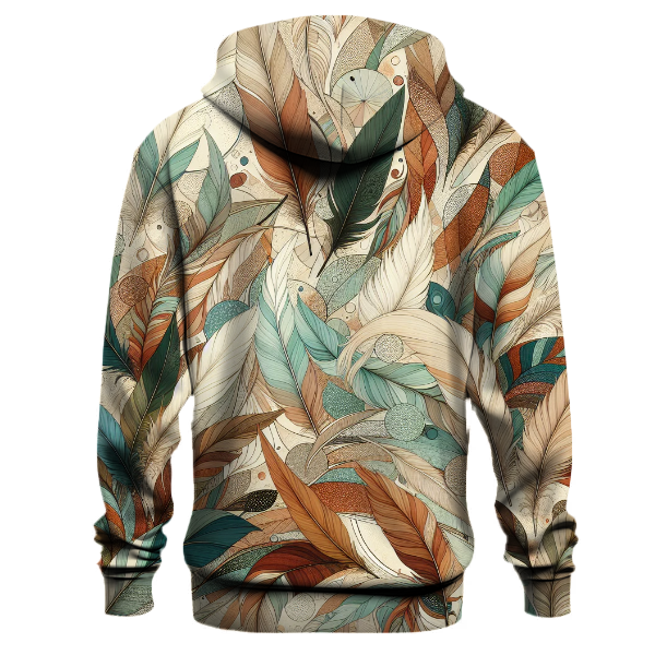 Wild and Free Feather Design Hoodie