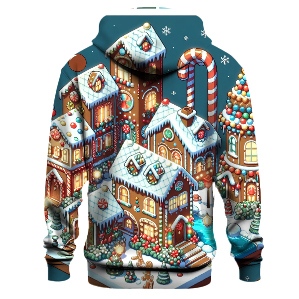 Whimsical Gingerbread Village Hoodie