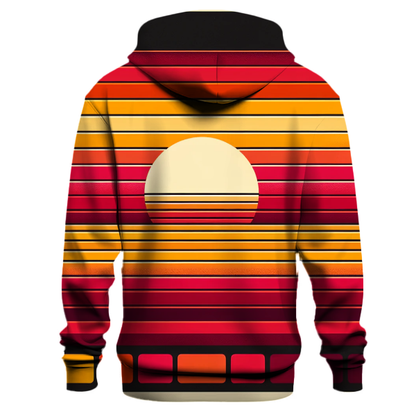 Vintage Sunset Stripes Hoodie