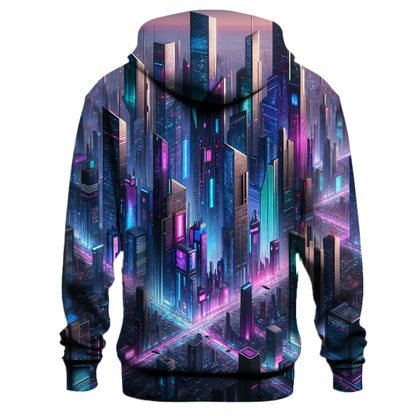 Futuristic Cyber City Hoodie