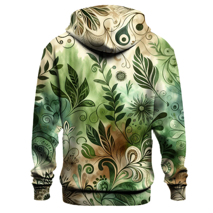 Whimsical Forest Tie-Dye Hoodie