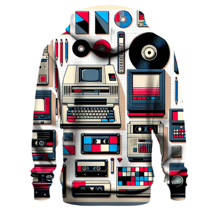 Vintage Tech Aesthetics Hoodie