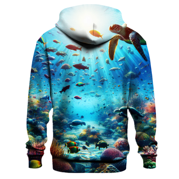 Underwater Wonders and Marine Life Hoodie