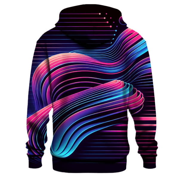 Retro Synthwave Lines Hoodie