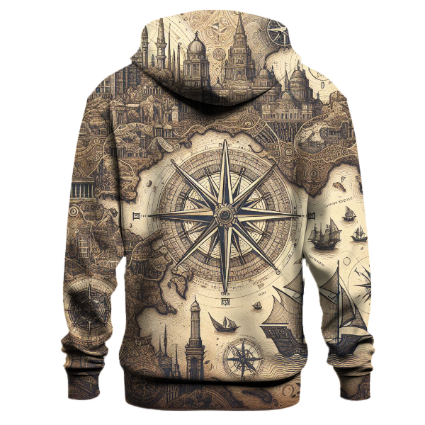 Vintage Adventure Maps Hoodie