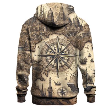 Vintage Adventure Maps Hoodie