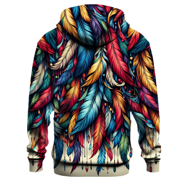 Vibrant Feathers Hoodie