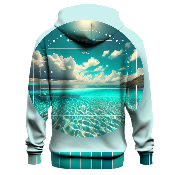 Turquoise Tidal Drift Hoodie