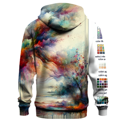 Vibrant Watercolor Vista Hoodie