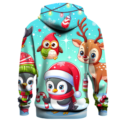 Whimsical Christmas Critters Hoodie