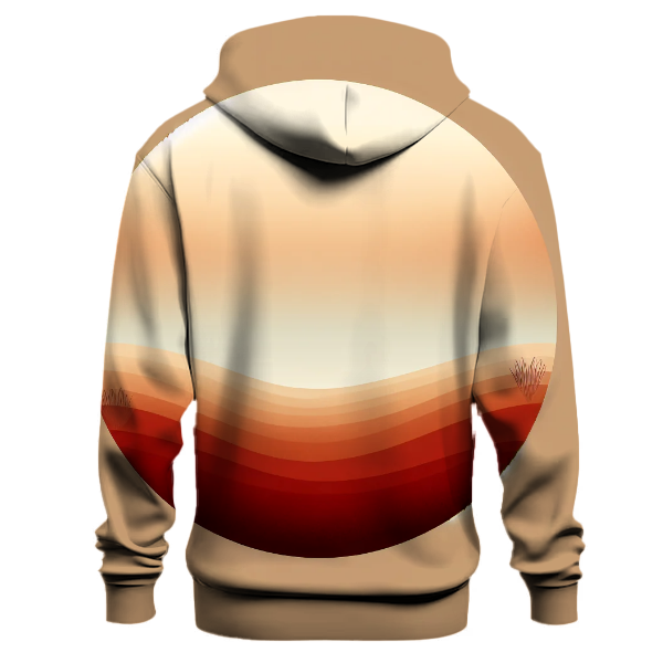 Rustic Earth Tone Gradient Hoodie