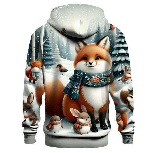 Winter Wonderland Woodland Critters Hoodie