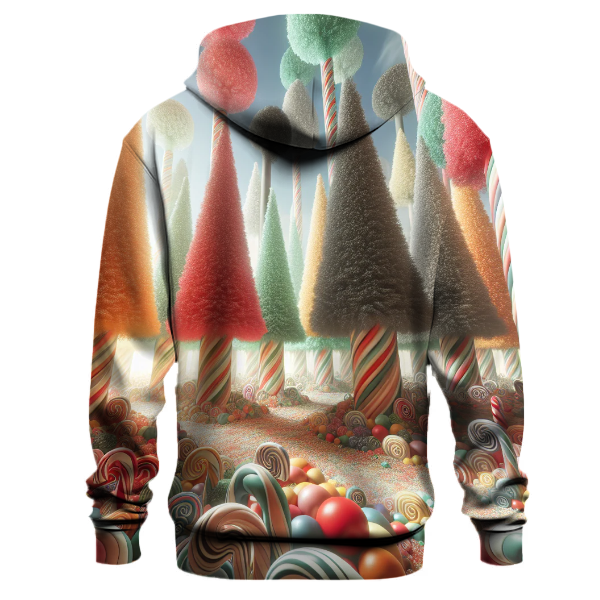 Candy Cane Forest Fantasy Hoodie