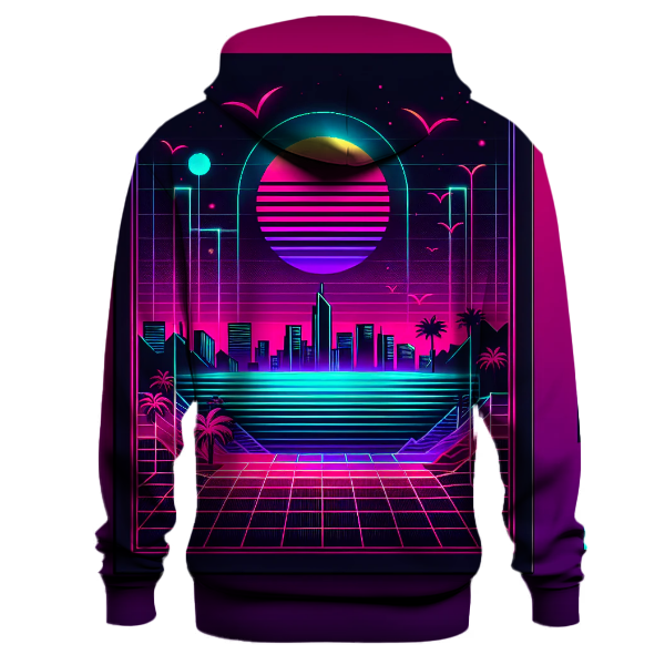 Vibrant Synthwave Palette Hoodie