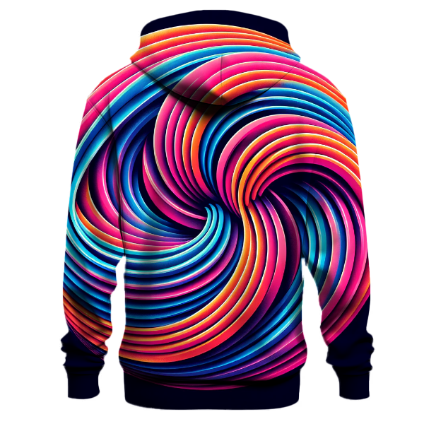 Vibrant Retro Spiral Hoodie