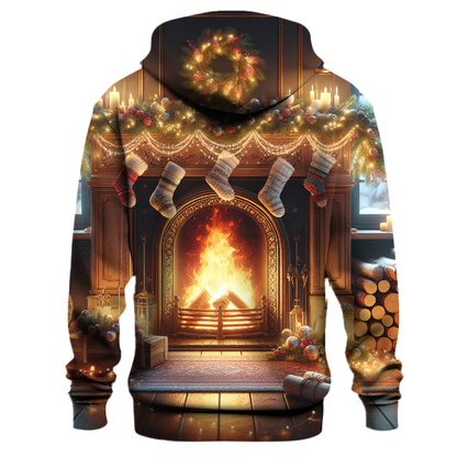 Yule Log Fire Warmth Hoodie