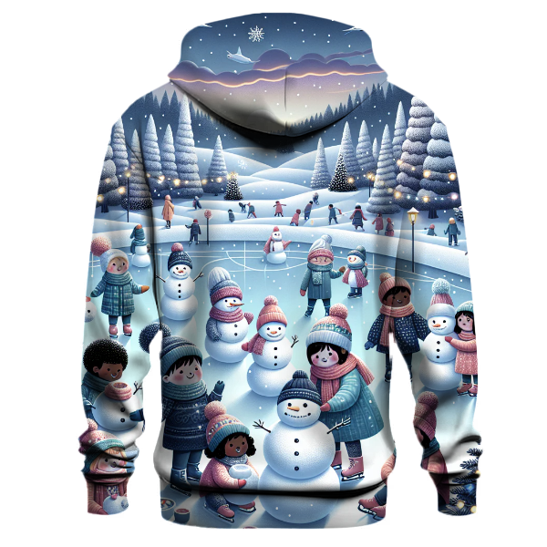 Whimsical Winter Wonderland Scene Hoodie