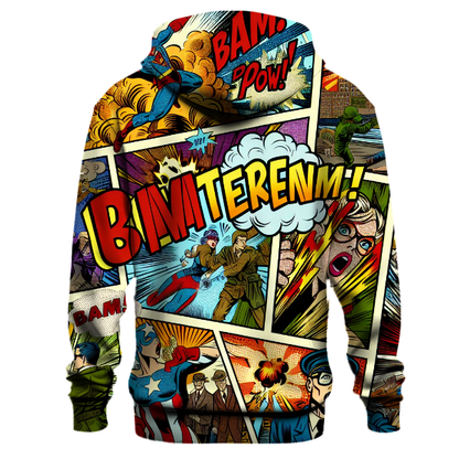 Vintage Comic Explosion Hoodie