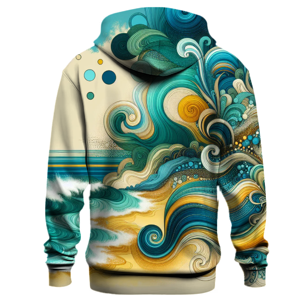 Turquoise Wave Dance Hoodie