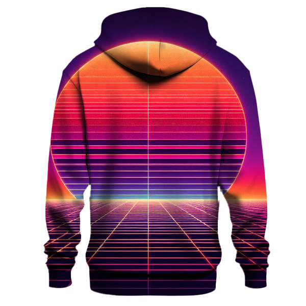 Retro Sunset Grid Hoodie