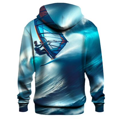 Windsurfing Wild Waves Hoodie