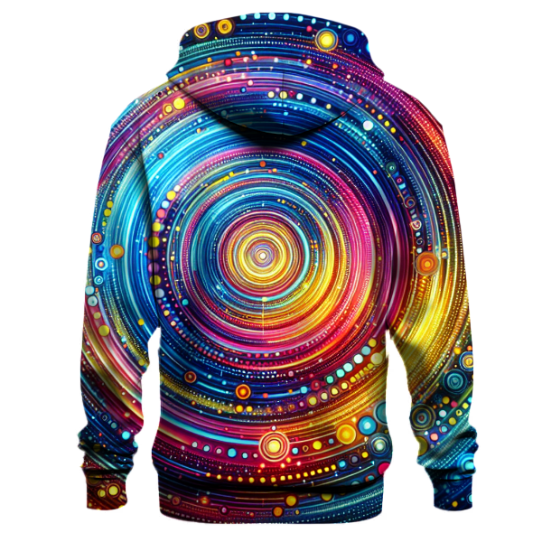 Vibrant Retro Circles Hoodie