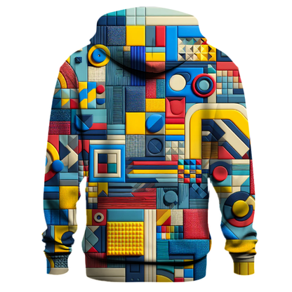 Vivid Geometric Splash Hoodie