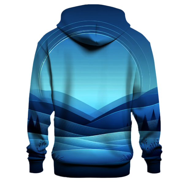 Dusk Blue Ombre Hoodie Hoodies Fashion