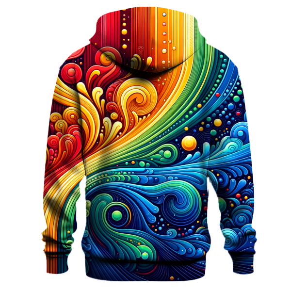 Whimsical Rainbow Gradient Hoodie