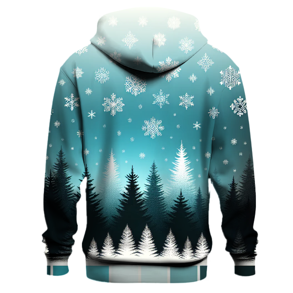 Frosty Pine Gradient Hoodie