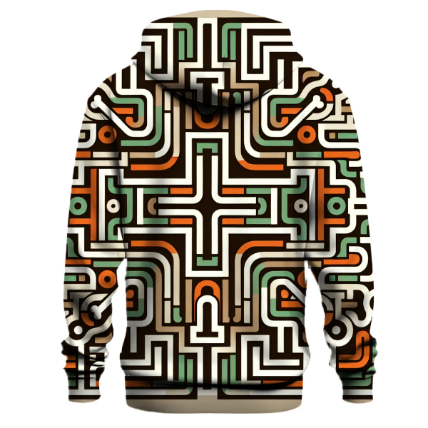 Vintage Rainbow Geometry Hoodie