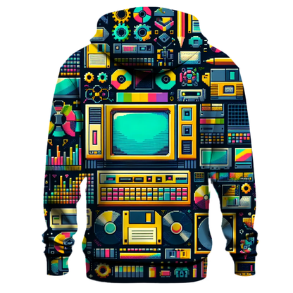 Vintage Tech Chic Hoodie