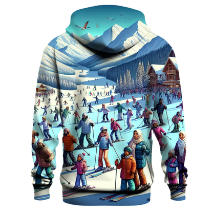 Skiing - Snowy Peaks Hoodie