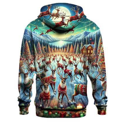 Santas Reindeer Flight School Hoodie