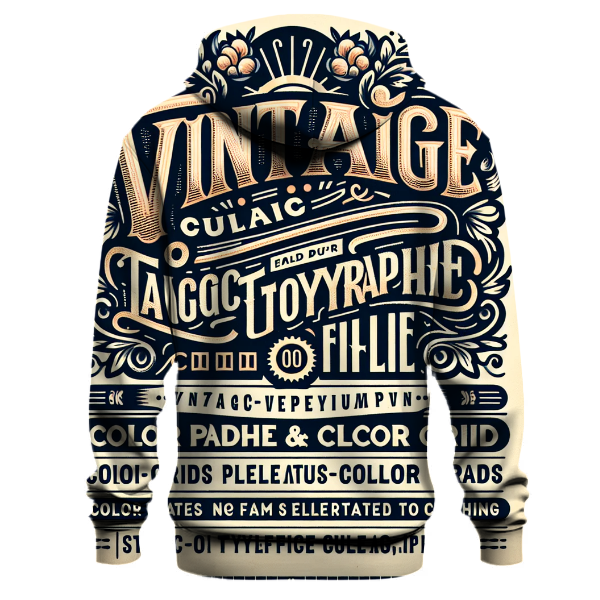 Vintage Typography Hoodie