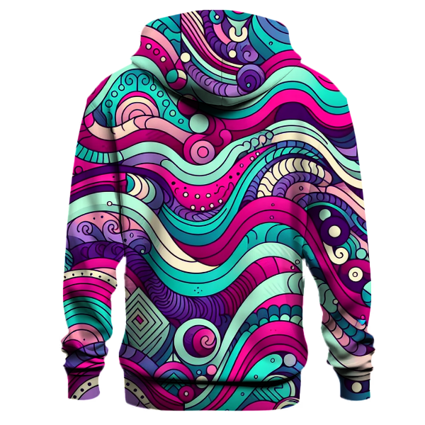 Wavy Geometric Fiesta Hoodie