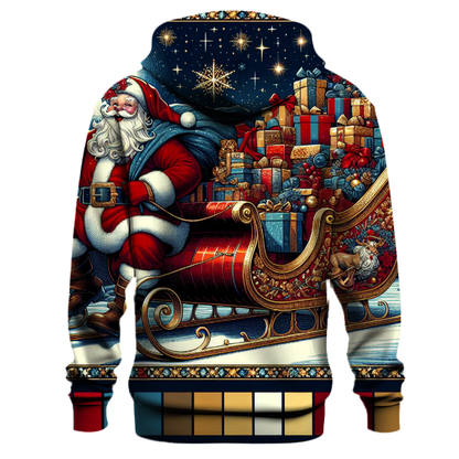 Vintage Santa with Sleigh Hoodie