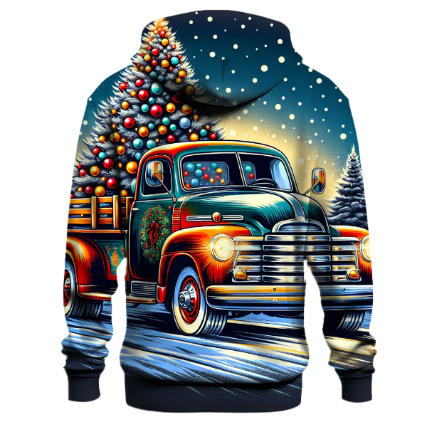 Vintage Christmas Truck Hoodie