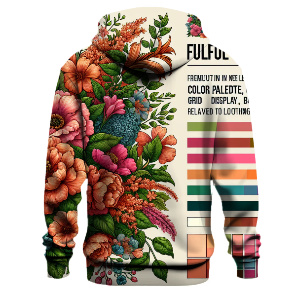 Vibrant Floral Harmony Hoodie