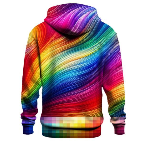 Vivid Rainbow Cascade Hoodie