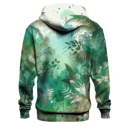 Verdant Oasis Tie-dye Design Hoodie