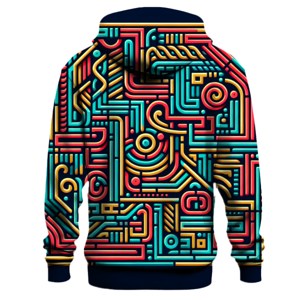 Technicolor Maze Hoodie