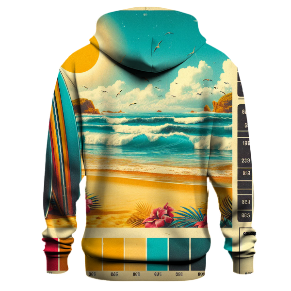 Retro Surfing Paradise Hoodie